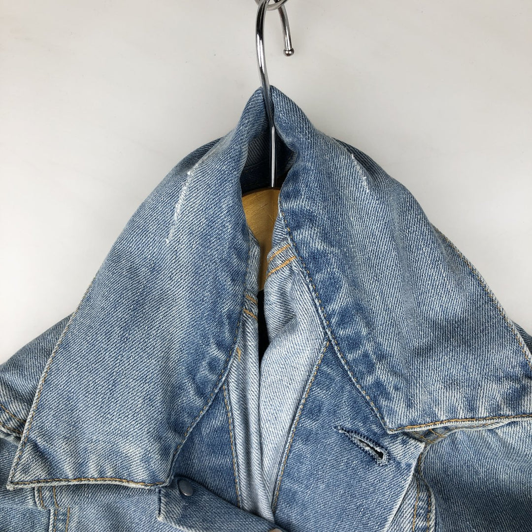 2000'S Levi's Euro Model Denim Jacket, Women's Size Medium cotton blue type Vintage Second Hand