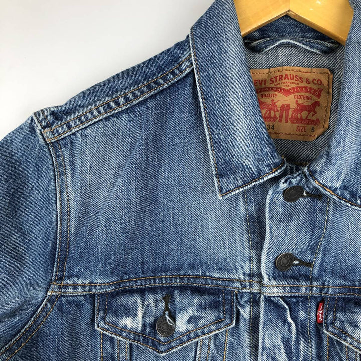 Levi's denim jacket, size S, men's cotton blue type Vintage Second Hand