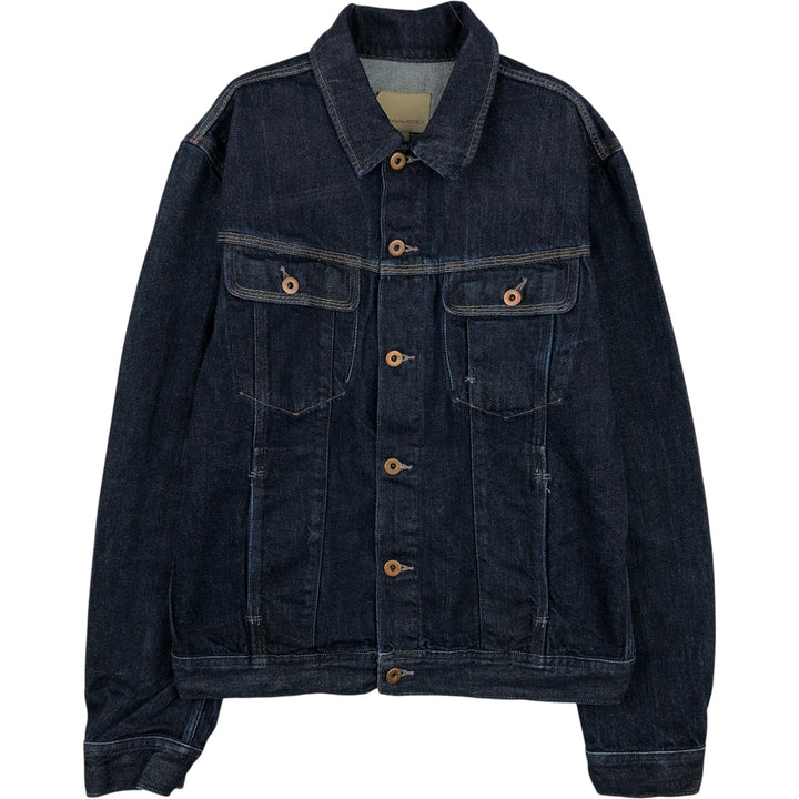 Banana Republic Heritage Denim Jacket, Men's Size M, Dark Navy cotton navy blue type Vintage Second Hand