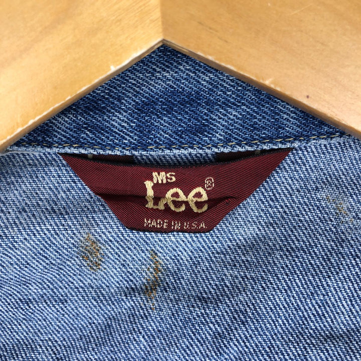Vintage 70s-80'S Lee MS.LEE denim jacket, made in the USA, size S, women's. unclear blue type Vintage Second Hand