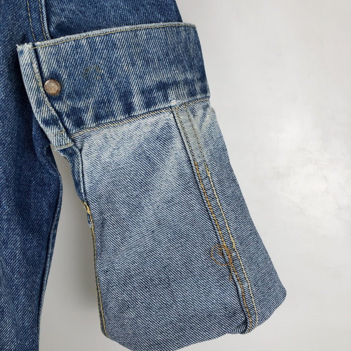 Vintage 70s-80'S Lee MS.LEE denim jacket, made in the USA, size S, women's. unclear blue type Vintage Second Hand
