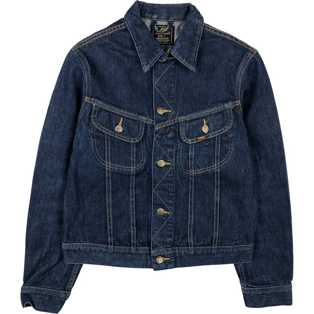 Lee denim jacket, size L, women's cotton blue type Vintage Second Hand