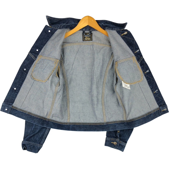 Lee denim jacket, size L, women's cotton blue type Vintage Second Hand