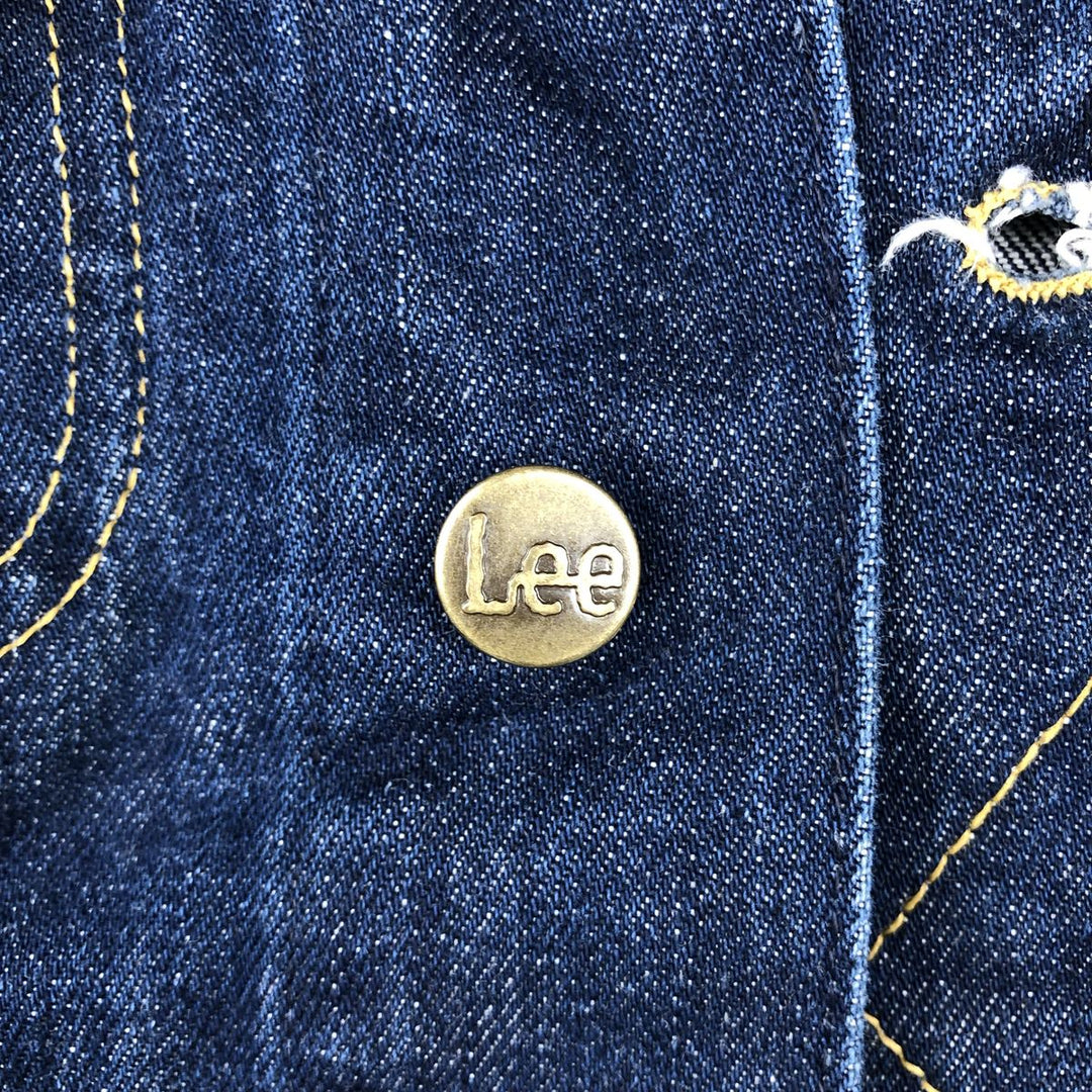Lee denim jacket, size L, women's cotton blue type Vintage Second Hand