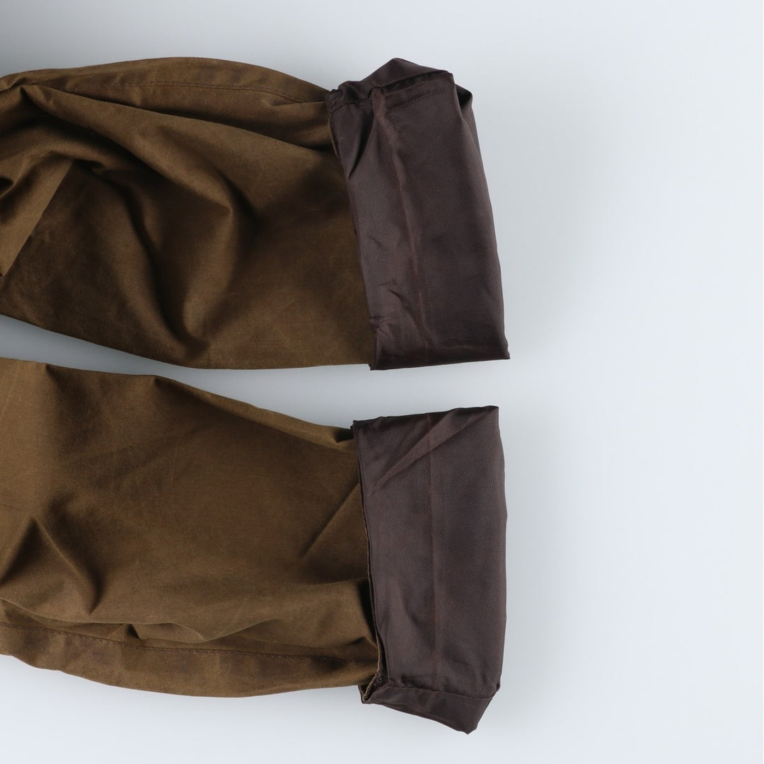 2000'S - Barbour Classic Beaufort Oiled Hunting Jacket, Made in England, C44, Men's Size L Waxed cotton Khaki type Vintage Second Hand