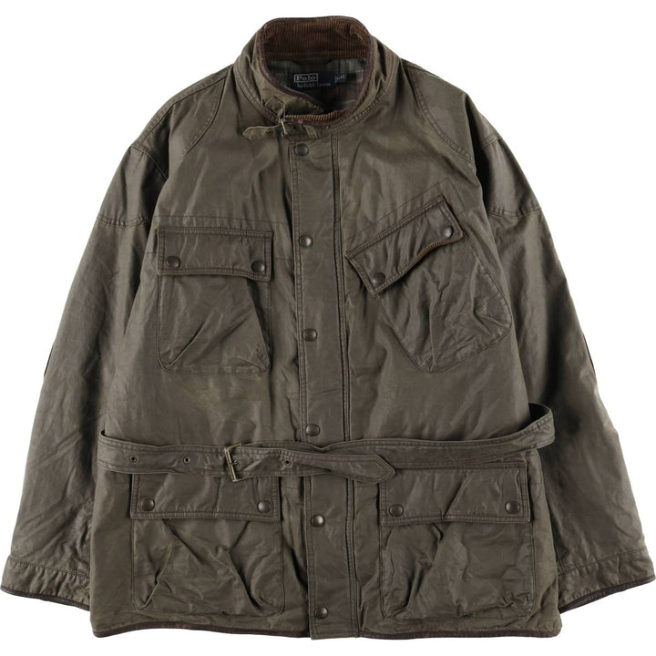 Special Price: Ralph Lauren POLO by Ralph Lauren Waxed Cotton Oiled Jacket, Men's Size XXL cotton Khaki type Vintage Second Hand