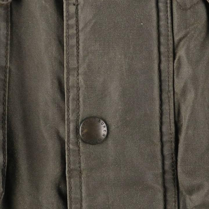 Special Price: Ralph Lauren POLO by Ralph Lauren Waxed Cotton Oiled Jacket, Men's Size XXL cotton Khaki type Vintage Second Hand