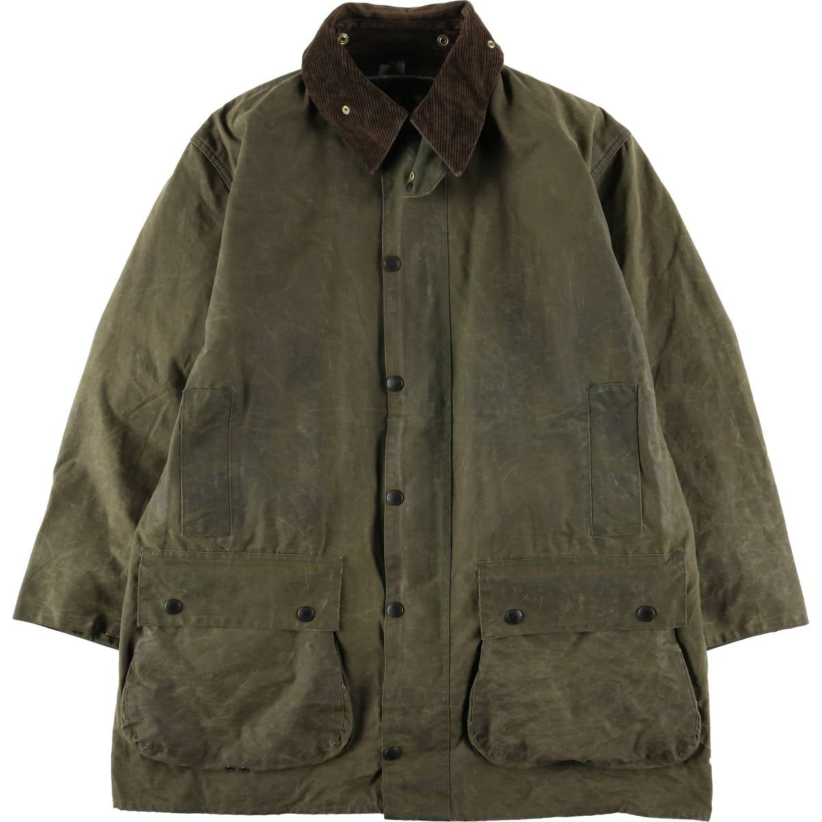 80s-90'S Barbour Northumbria 3-Warrant Waxed Cotton Oiled Jacket