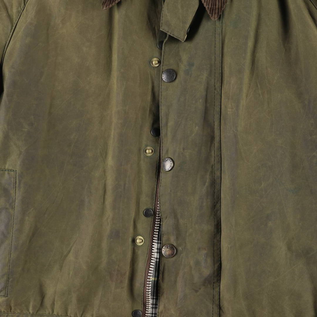 2000'S Barbour Beaufort 3-Warrant Badged Oiled Hunting Jacket, Made in the UK, C40, Men's Size M cotton Khaki type Vintage Second Hand