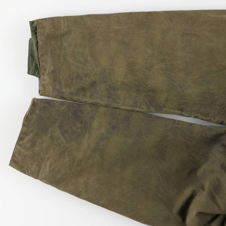 2000'S Barbour Beaufort 3-Warrant Badged Oiled Hunting Jacket, Made in the UK, C40, Men's Size M cotton Khaki type Vintage Second Hand