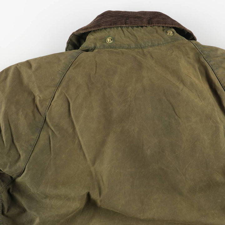 2000'S Barbour Beaufort 3-Warrant Badged Oiled Hunting Jacket, Made in the UK, C40, Men's Size M cotton Khaki type Vintage Second Hand