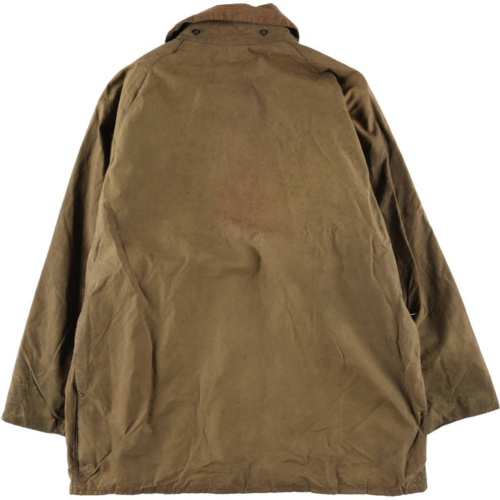Vintage 1980'S Barbour Beaufort 2 Warrant Oiled Hunting Jacket, Made in England, Men's Size L unclear Khaki type Vintage Second Hand