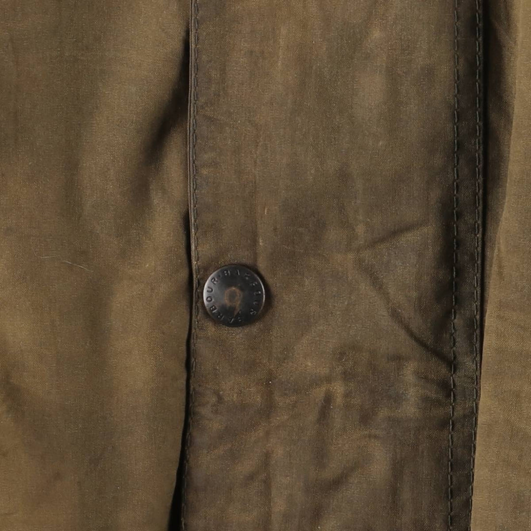 Vintage 1980'S Barbour Beaufort 2 Warrant Oiled Hunting Jacket, Made in England, Men's Size L unclear Khaki type Vintage Second Hand