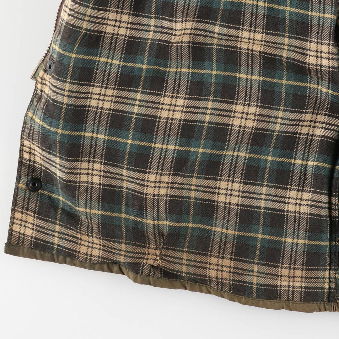 Vintage 1980'S Barbour Beaufort 2 Warrant Oiled Hunting Jacket, Made in England, Men's Size L unclear Khaki type Vintage Second Hand