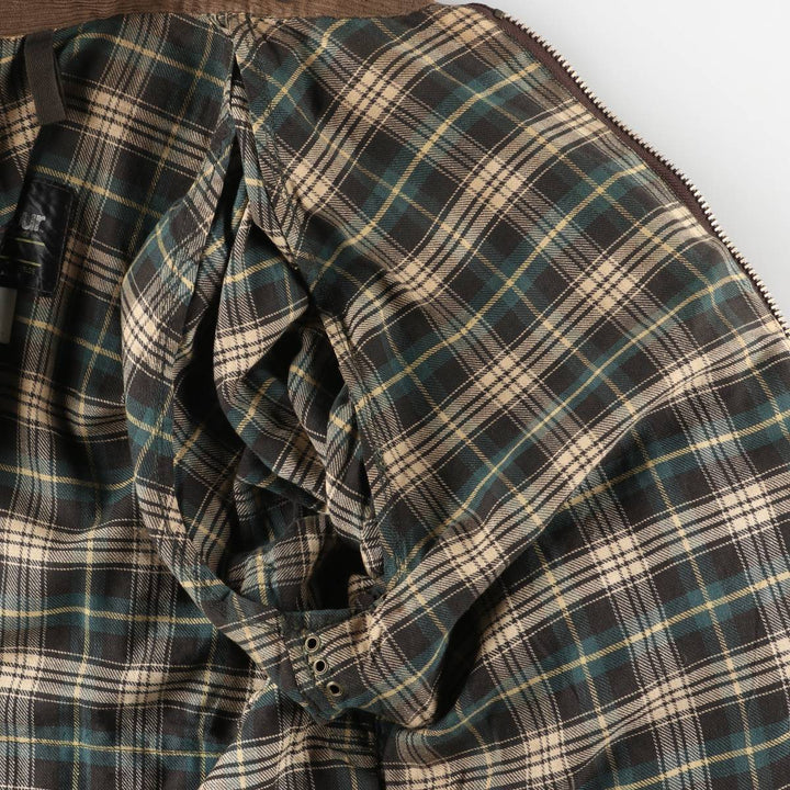 Vintage 1980'S Barbour Beaufort 2 Warrant Oiled Hunting Jacket, Made in England, Men's Size L unclear Khaki type Vintage Second Hand