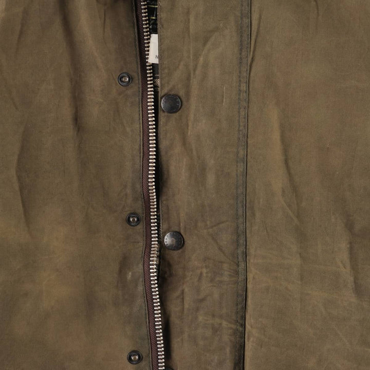 Vintage 1980'S Barbour Beaufort 2 Warrant Oiled Hunting Jacket, Made in England, Men's Size L unclear Khaki type Vintage Second Hand