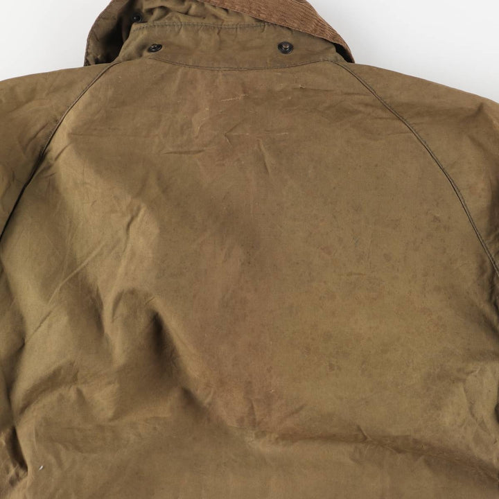 Vintage 1980'S Barbour Beaufort 2 Warrant Oiled Hunting Jacket, Made in England, Men's Size L unclear Khaki type Vintage Second Hand