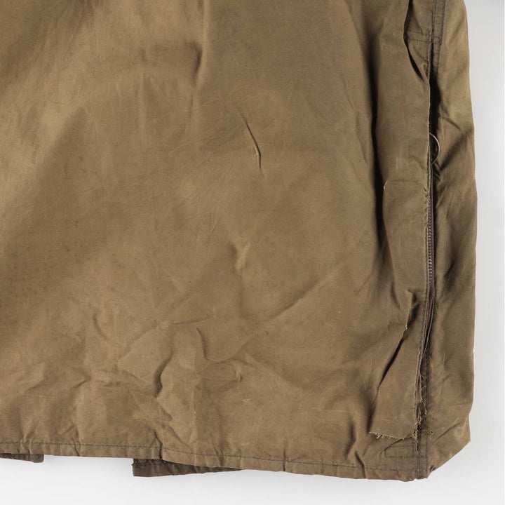 Vintage 1980'S Barbour Beaufort 2 Warrant Oiled Hunting Jacket, Made in England, Men's Size L unclear Khaki type Vintage Second Hand