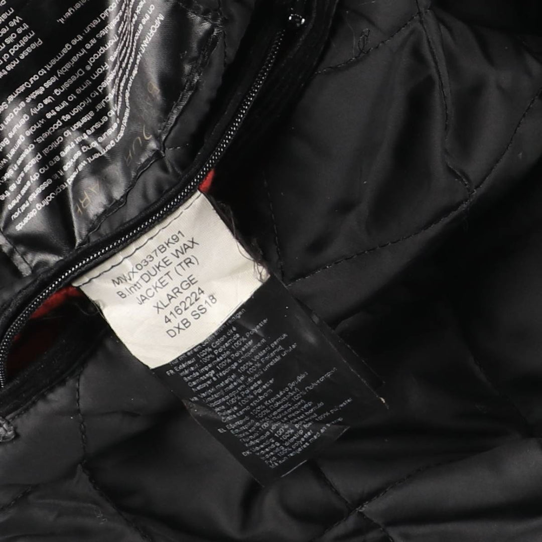 Barbour International 3-Warrant Insulated Waxed Cotton Oiled Jacket, Men's Size XL Waxed cotton brown type Vintage Second Hand