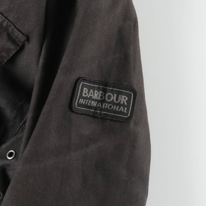 Barbour International 3-Warrant Insulated Waxed Cotton Oiled Jacket, Men's Size XL Waxed cotton brown type Vintage Second Hand