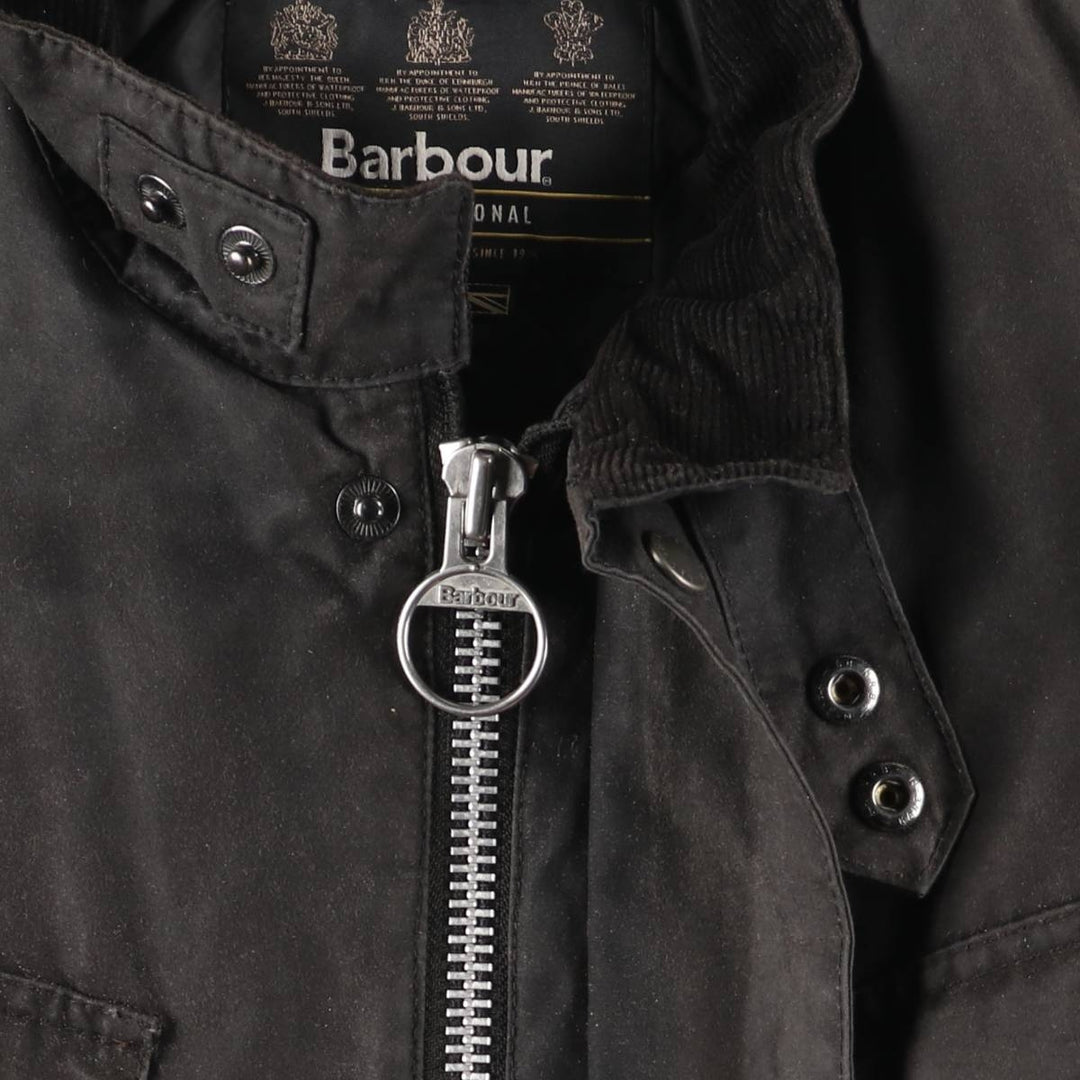 Barbour International 3-Warrant Insulated Waxed Cotton Oiled Jacket, Men's Size XL Waxed cotton brown type Vintage Second Hand