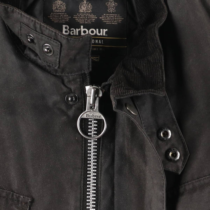 Barbour International 3-Warrant Insulated Waxed Cotton Oiled Jacket, Men's Size XL Waxed cotton brown type Vintage Second Hand