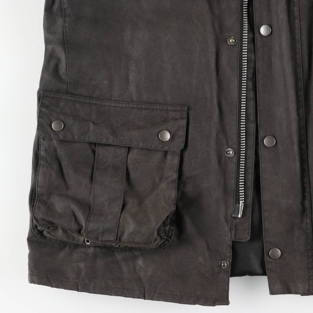 Barbour International 3-Warrant Insulated Waxed Cotton Oiled Jacket, Men's Size XL Waxed cotton brown type Vintage Second Hand