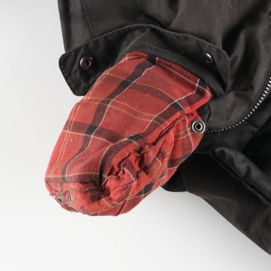 Barbour International 3-Warrant Insulated Waxed Cotton Oiled Jacket, Men's Size XL Waxed cotton brown type Vintage Second Hand