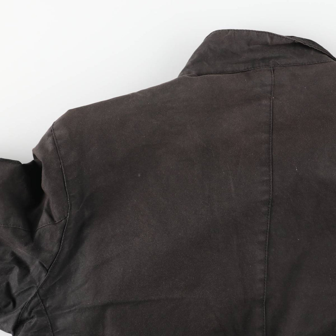 Barbour International 3-Warrant Insulated Waxed Cotton Oiled Jacket, Men's Size XL Waxed cotton brown type Vintage Second Hand