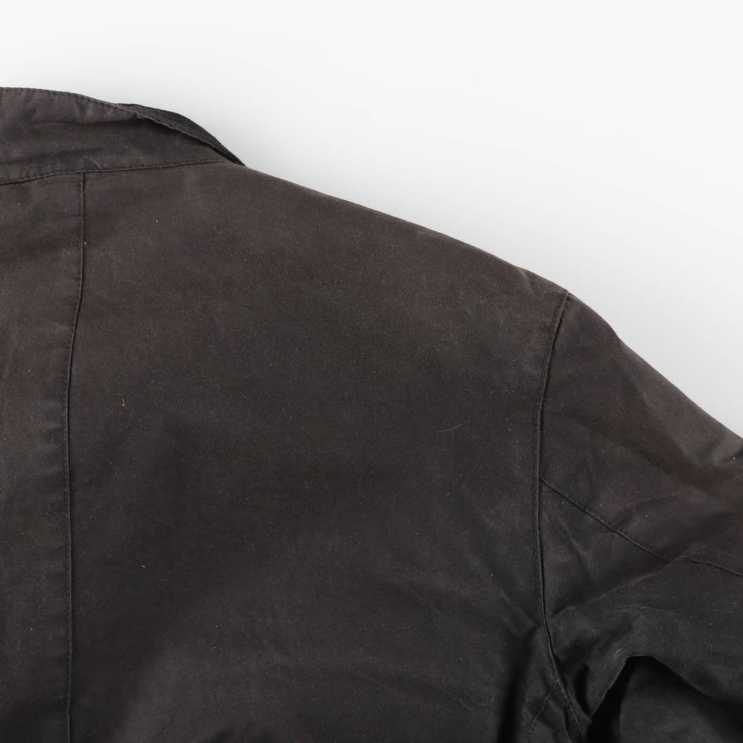 Barbour International 3-Warrant Insulated Waxed Cotton Oiled Jacket, Men's Size XL Waxed cotton brown type Vintage Second Hand