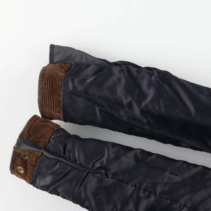 Ralph Lauren POLO by Ralph Lauren padded waxed cotton oiled jacket, men's size XL cotton navy blue type Vintage Second Hand