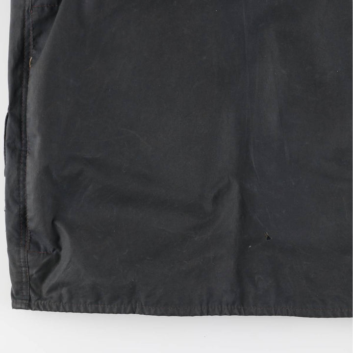 2000'S Barbour Beaufort 3rd Warrant Badged Oiled Hunting Jacket, Made in the UK, C38, Men's Size M cotton navy blue type Vintage Second Hand