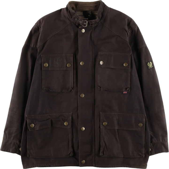 Belstaff Tour Master Trophy Jacket, Gold Label, Waxed Cotton, Oiled Jacket, Men's XL cotton brown type Vintage Second Hand