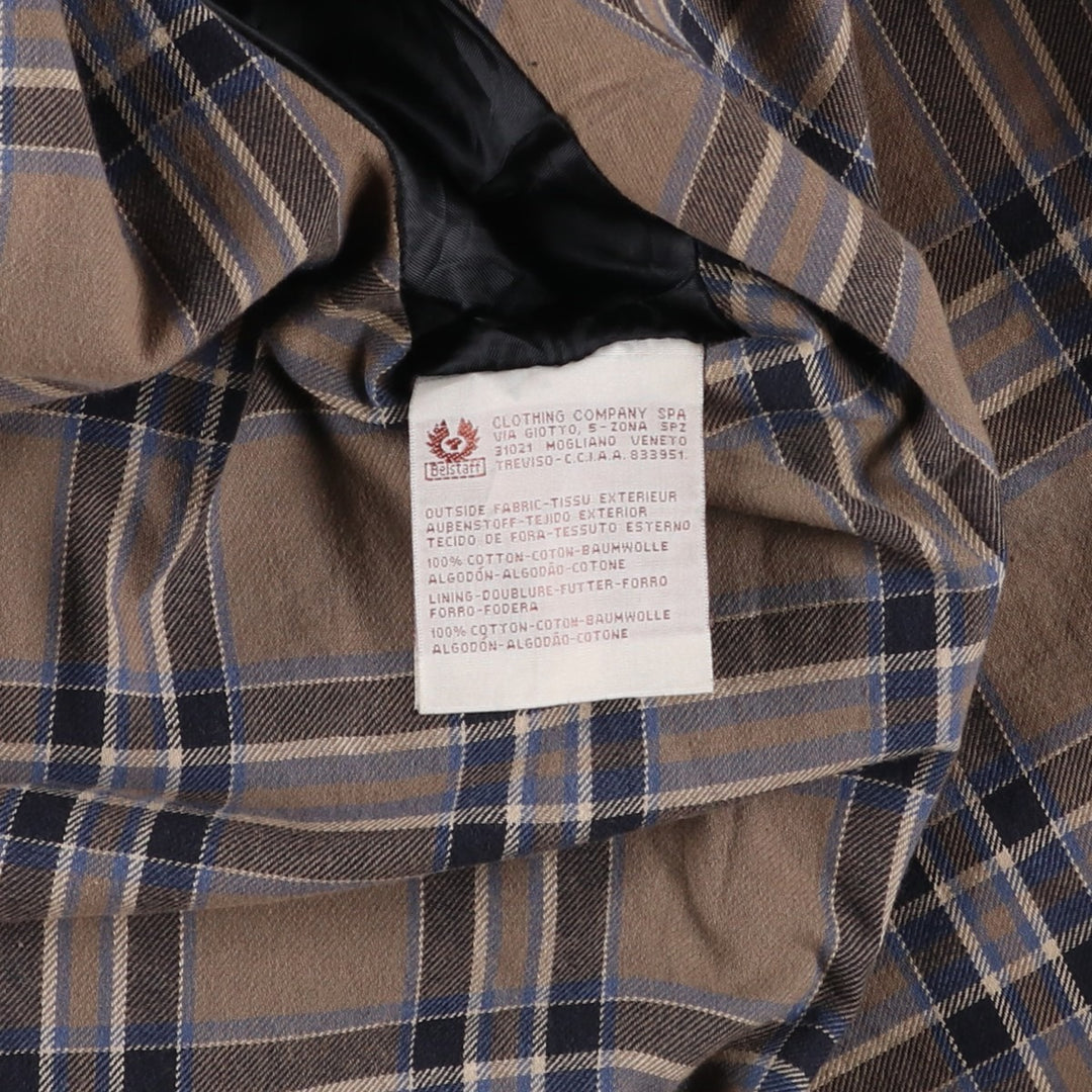 Belstaff Tour Master Trophy Jacket, Gold Label, Waxed Cotton, Oiled Jacket, Men's XL cotton brown type Vintage Second Hand