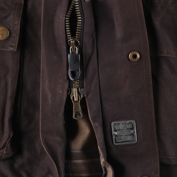 Belstaff Tour Master Trophy Jacket, Gold Label, Waxed Cotton, Oiled Jacket, Men's XL cotton brown type Vintage Second Hand