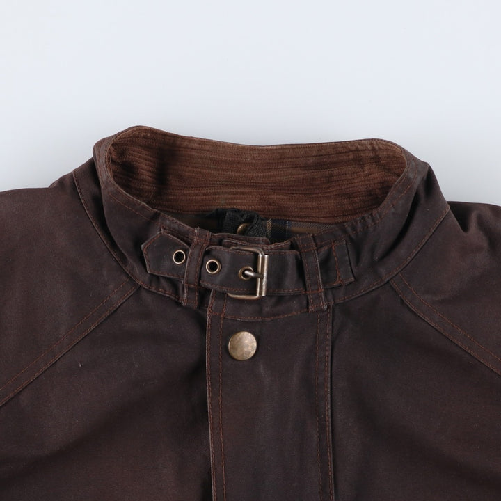 Belstaff Tour Master Trophy Jacket, Gold Label, Waxed Cotton, Oiled Jacket, Men's XL cotton brown type Vintage Second Hand