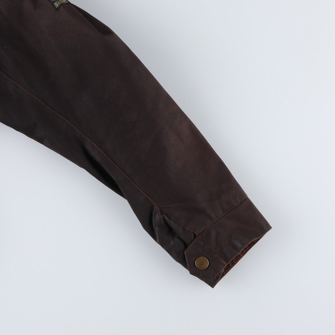 Belstaff Tour Master Trophy Jacket, Gold Label, Waxed Cotton, Oiled Jacket, Men's XL cotton brown type Vintage Second Hand