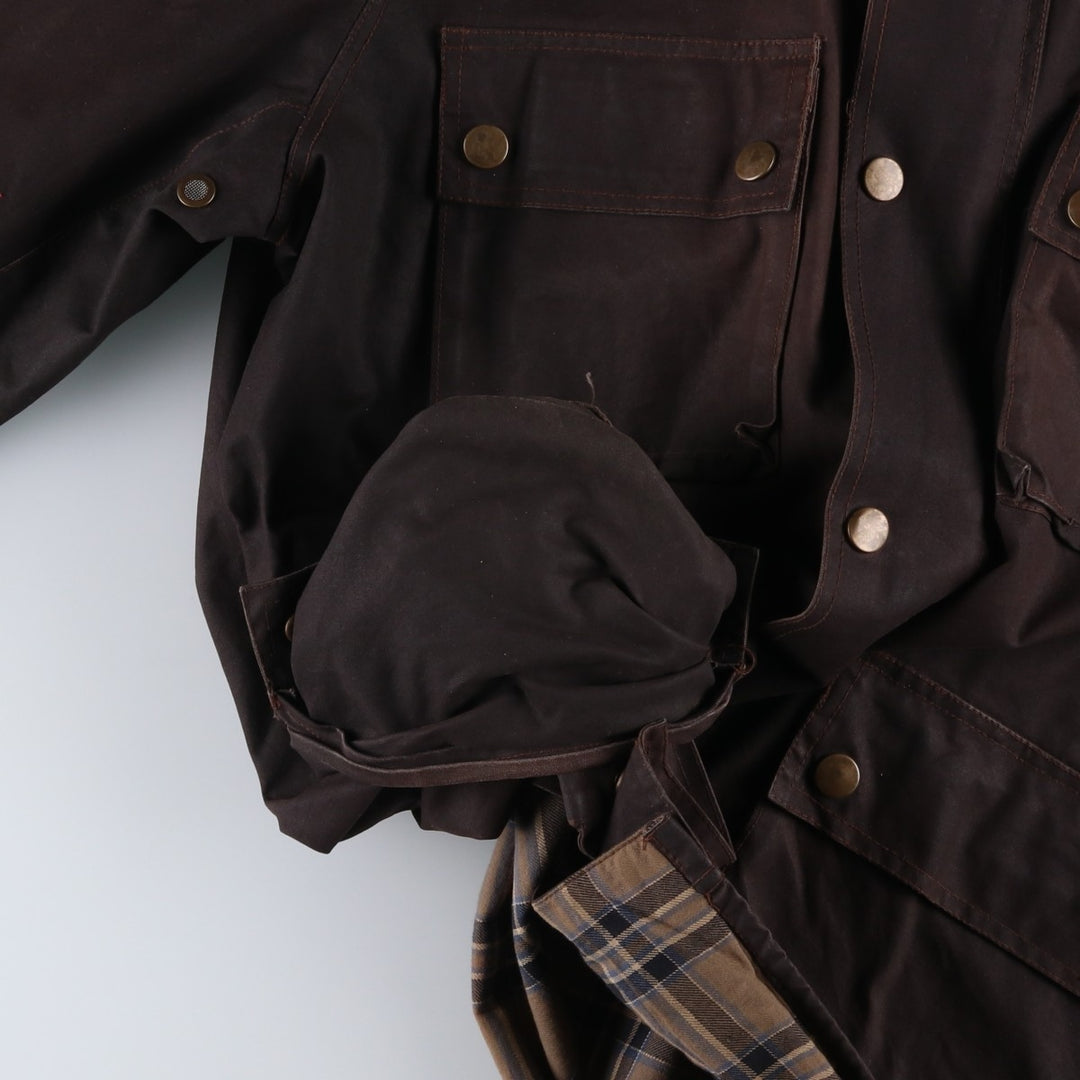 Belstaff Tour Master Trophy Jacket, Gold Label, Waxed Cotton, Oiled Jacket, Men's XL cotton brown type Vintage Second Hand