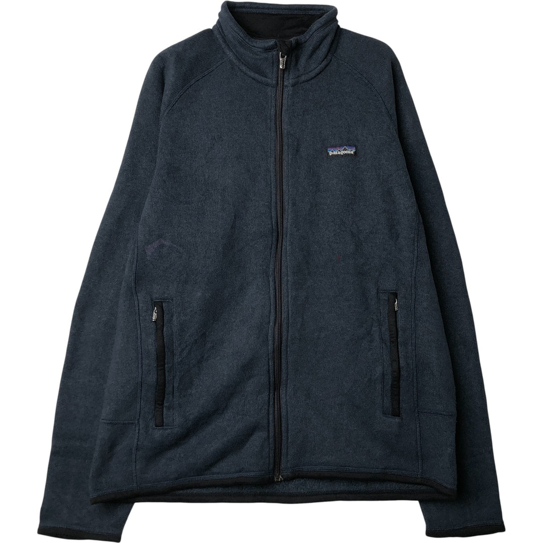 2000'S Patagonia Better Sweater Jacket 25525S0 Fleece Jacket, Men's Medium polyester navy blue type Vintage Second Hand