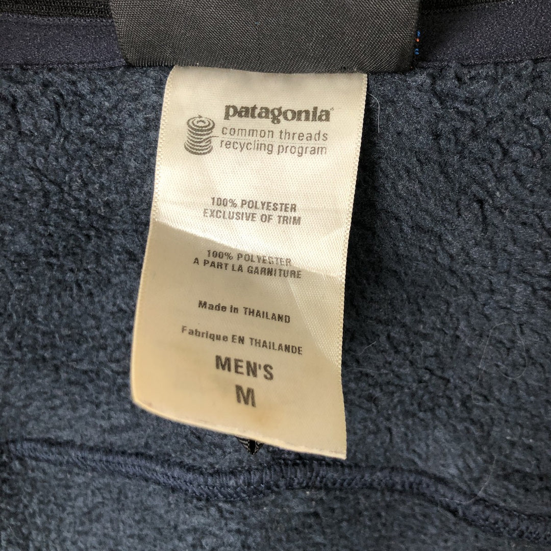 2000'S Patagonia Better Sweater Jacket 25525S0 Fleece Jacket, Men's Medium polyester navy blue type Vintage Second Hand