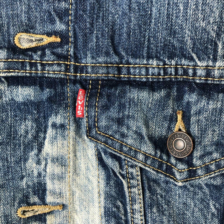 Levi's Cut-off Denim Vest, Men's Size L cotton blue type Vintage Second Hand