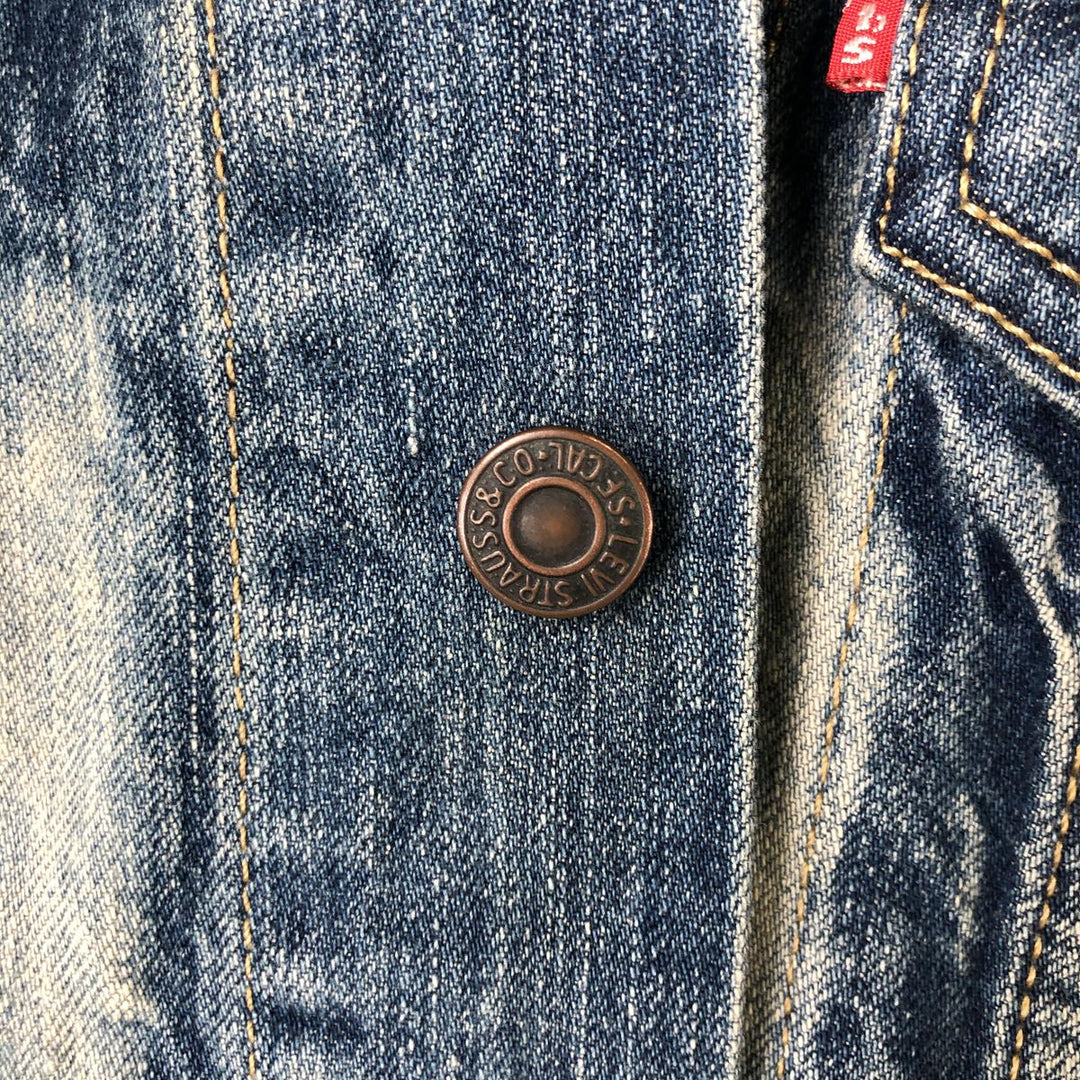 Levi's Cut-off Denim Vest, Men's Size L cotton blue type Vintage Second Hand