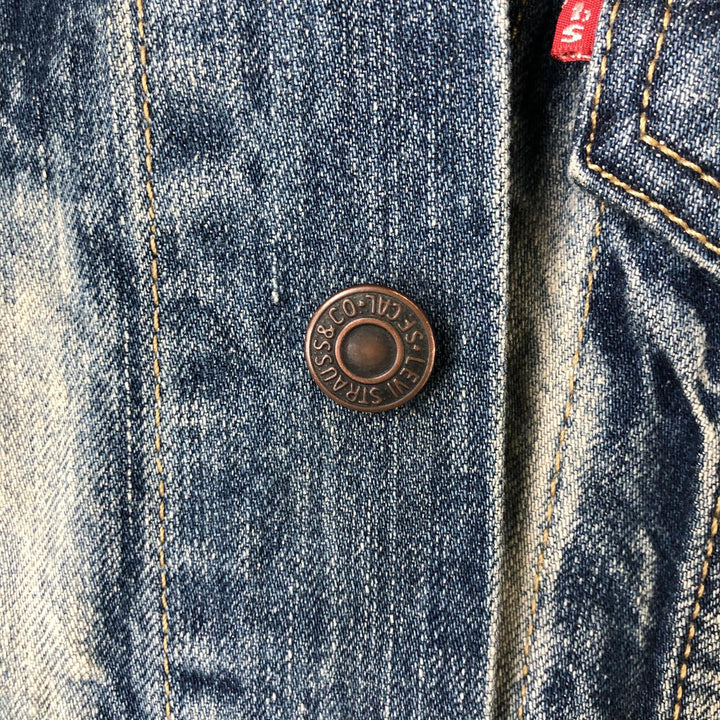 Levi's Cut-off Denim Vest, Men's Size L cotton blue type Vintage Second Hand