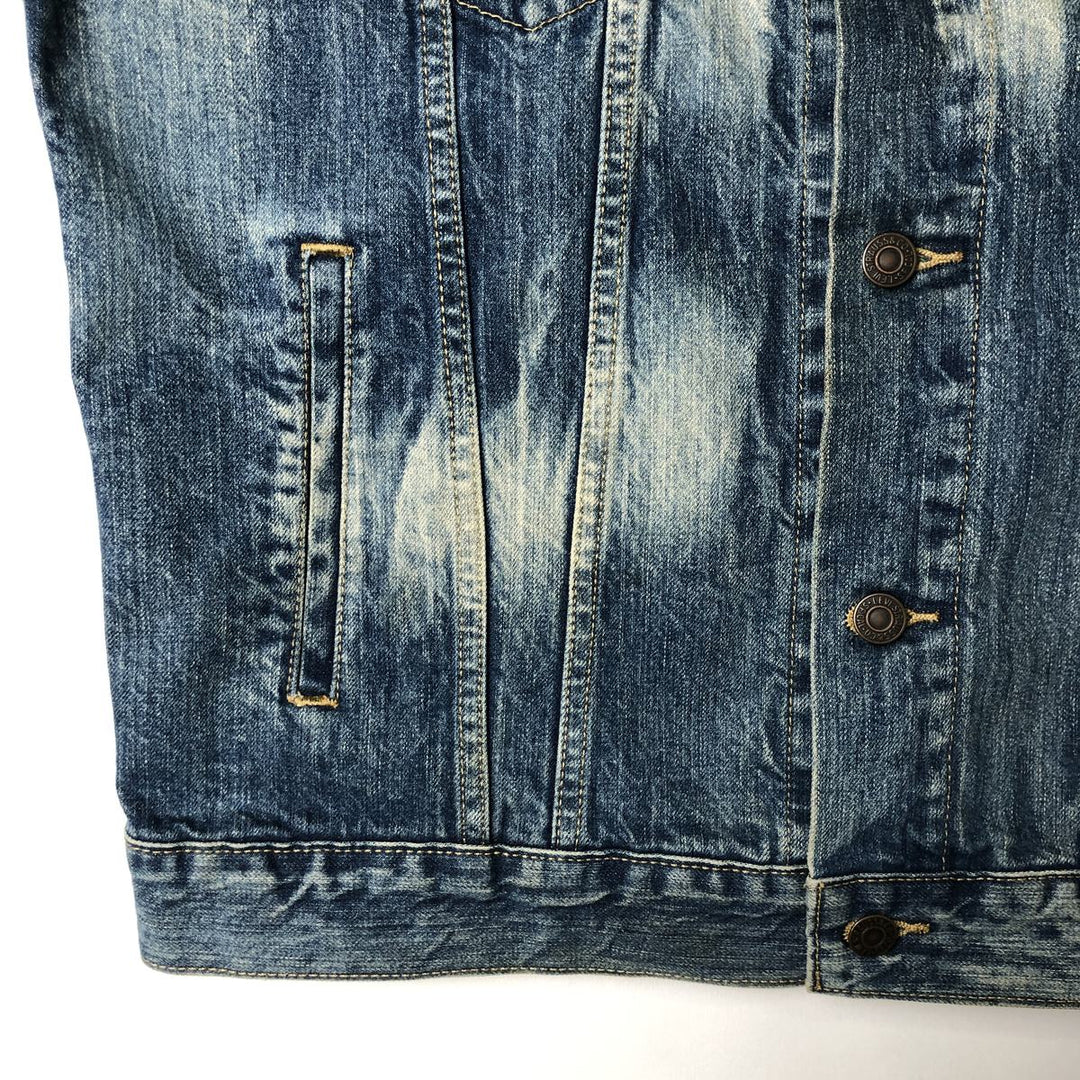 Levi's Cut-off Denim Vest, Men's Size L cotton blue type Vintage Second Hand