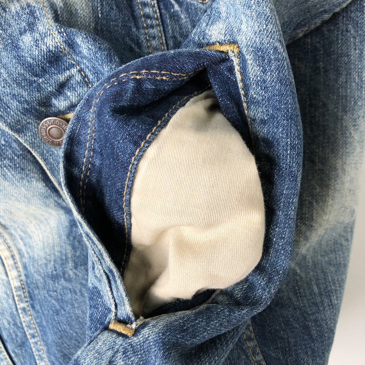 Levi's Cut-off Denim Vest, Men's Size L cotton blue type Vintage Second Hand