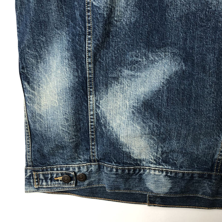 Levi's Cut-off Denim Vest, Men's Size L cotton blue type Vintage Second Hand