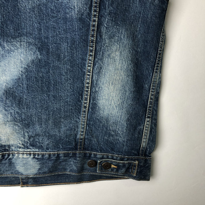 Levi's Cut-off Denim Vest, Men's Size L cotton blue type Vintage Second Hand