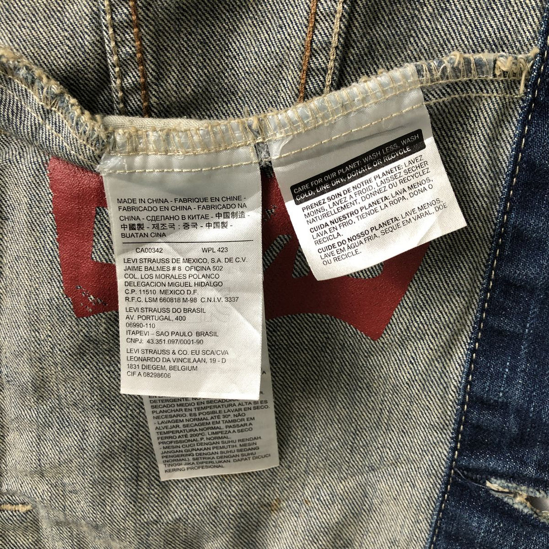 Levi's Cut-off Denim Vest, Men's Size L cotton blue type Vintage Second Hand