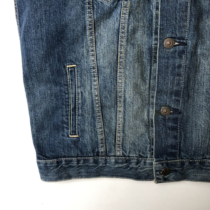 Levi's Cut-off Denim Vest, Men's Size L cotton blue type Vintage Second Hand