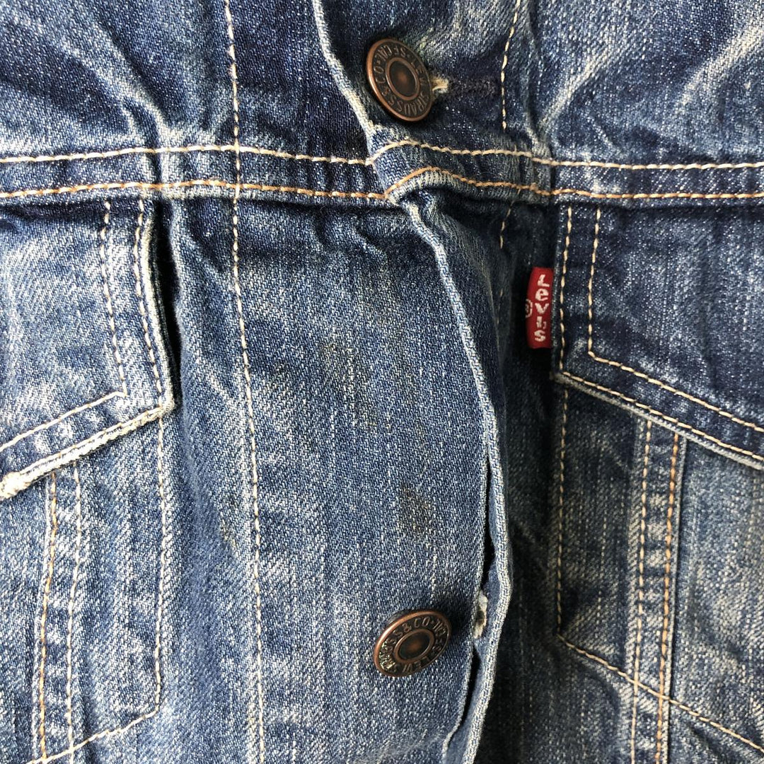 Levi's Cut-off Denim Vest, Men's Size L cotton blue type Vintage Second Hand